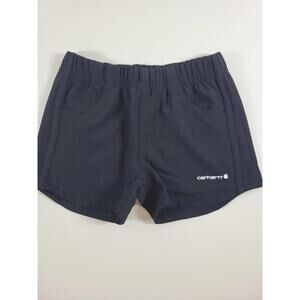 Carhartt Girls Size 4 Black Ripstop Shorts NEW Casual Athletic Summer